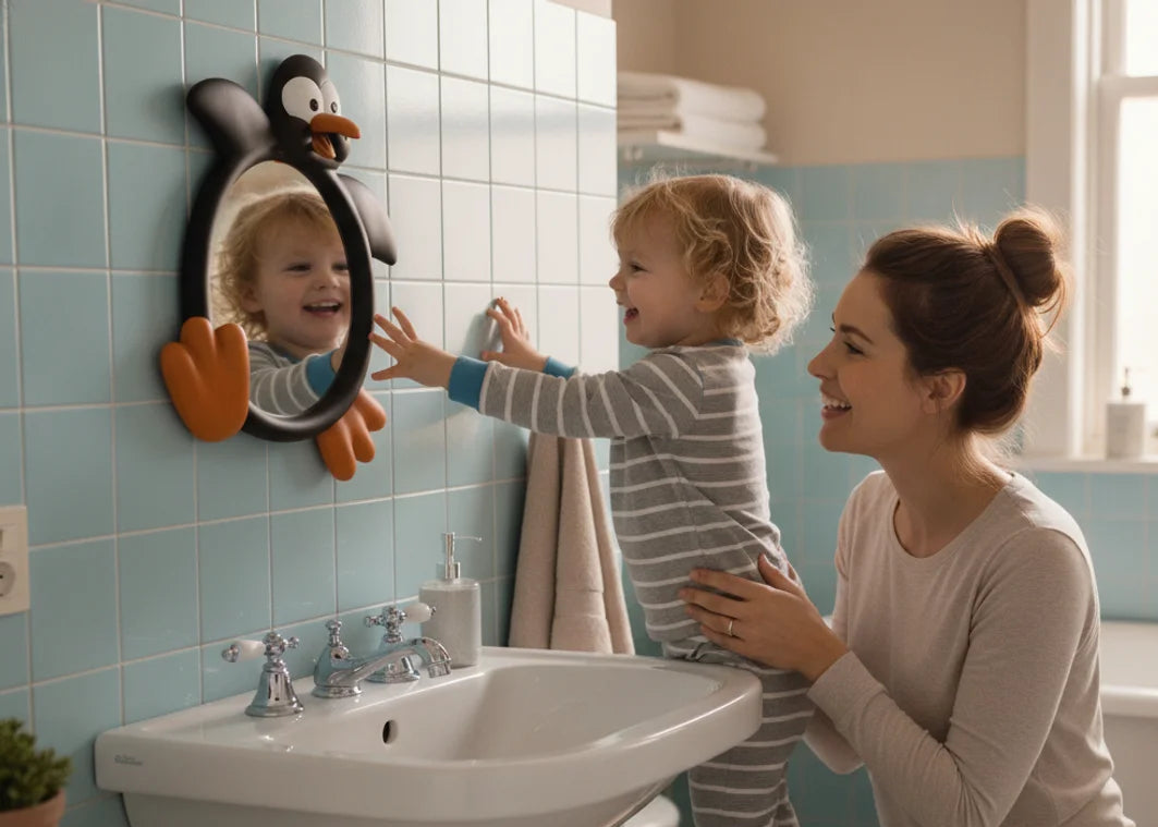 Penguin Sculpture Mirror