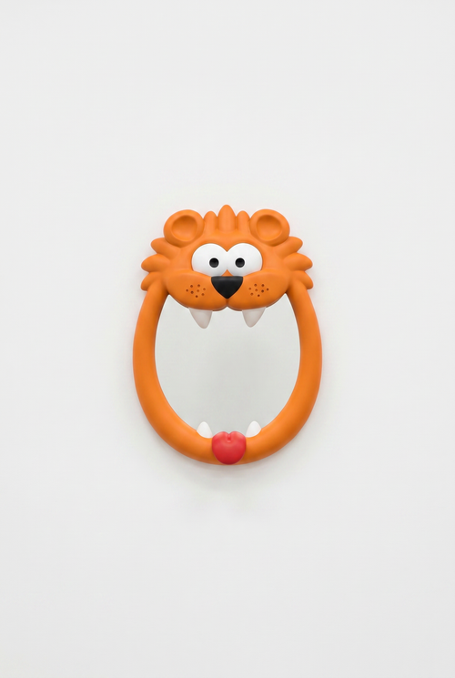 Lion Mirror - minimalist gallery wall