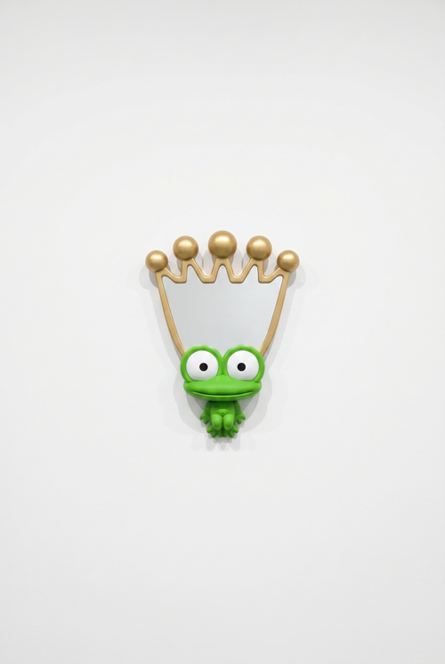 Frog Mirror - minimalist gallery wall