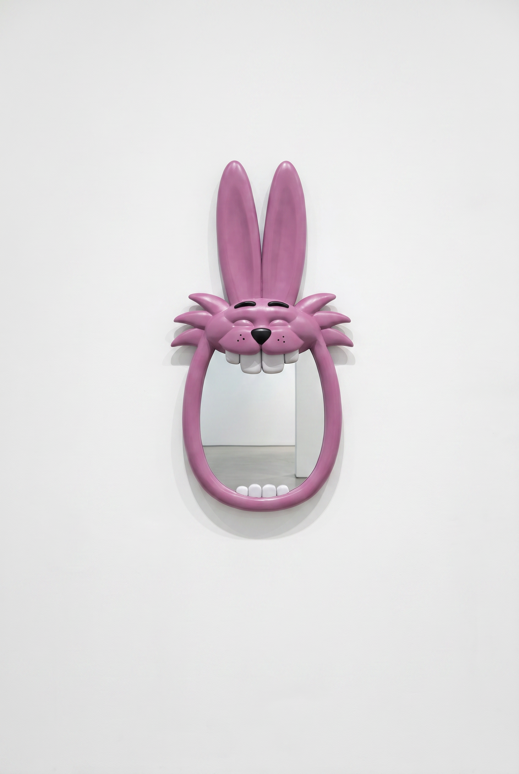 Rabbit Mirror - minimalist gallery wall